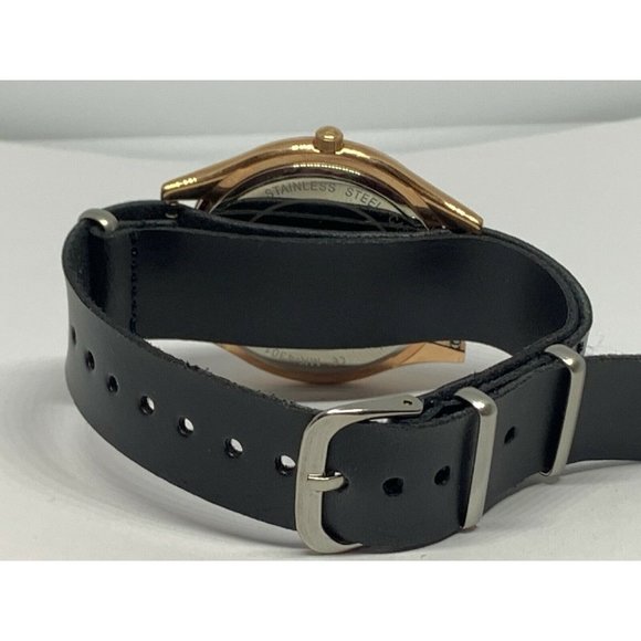 Michael Kors MK4301 Women Black Leather Analog Ros main image 6